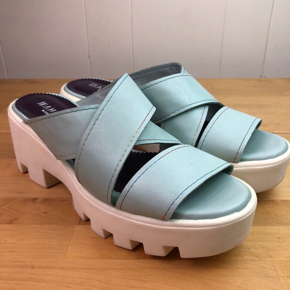 Jean Dumar Shoes - Jean Damar Leather Sandals Size 10